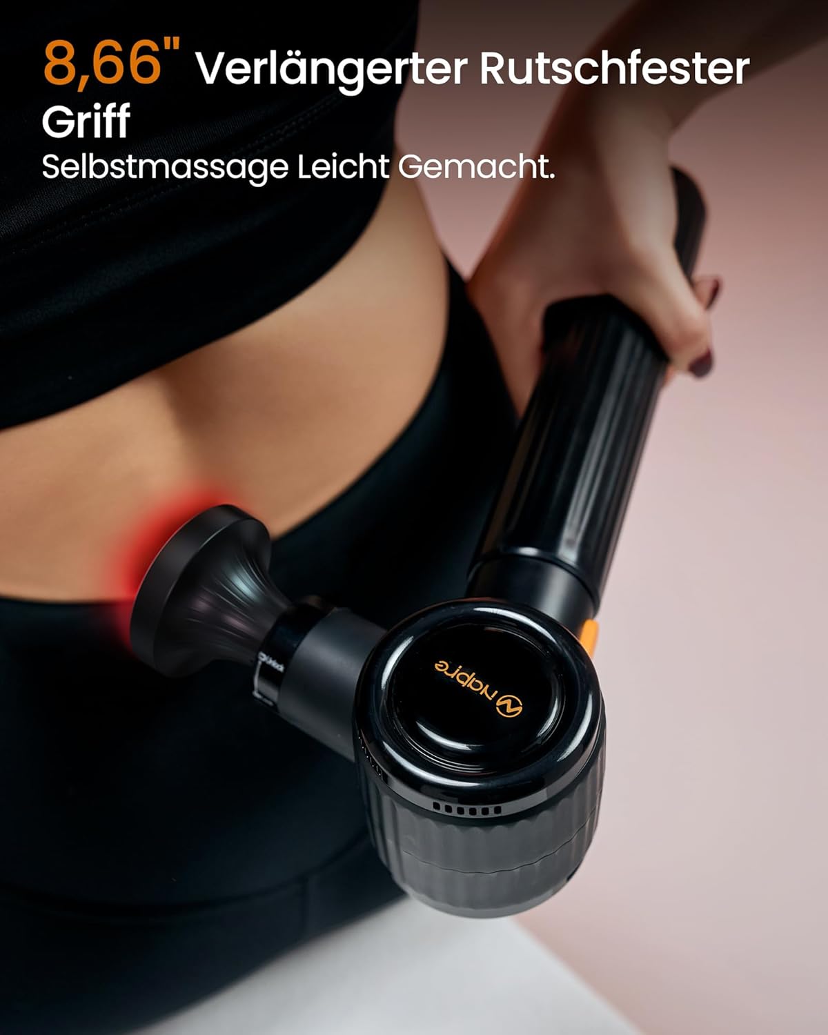 8,66 Zoll verlängerter rutschfester Griff für einfache Selbstmassage